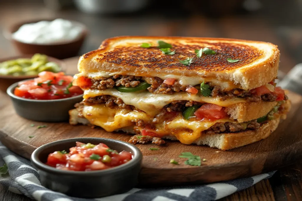 Grilled cheese taco