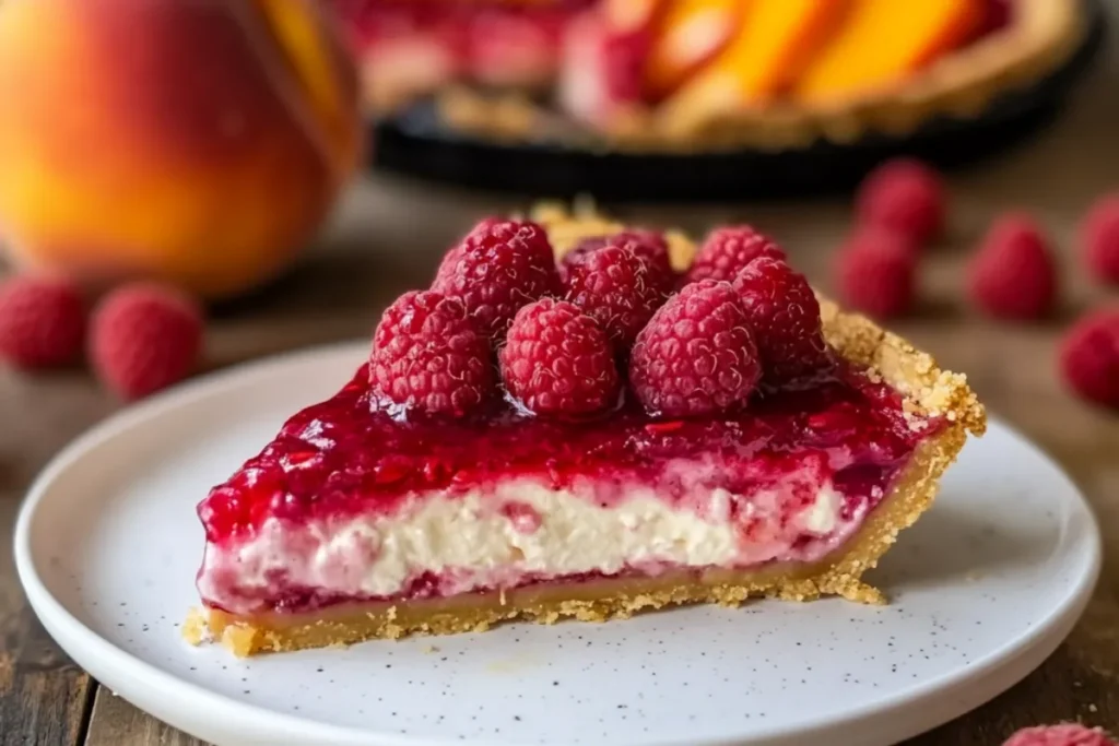 Raspberry cream cheese pie