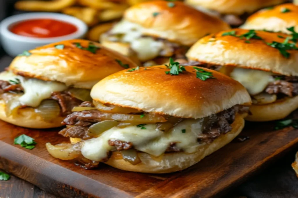 Philly Cheesesteak Sliders RECIPE