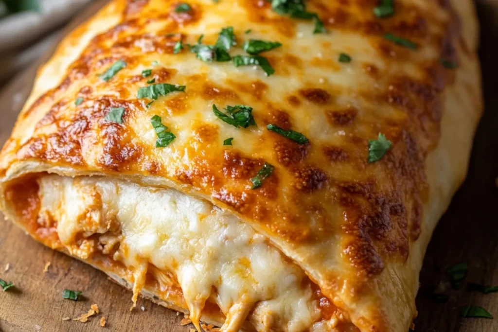 Chicken Parmesan calzone